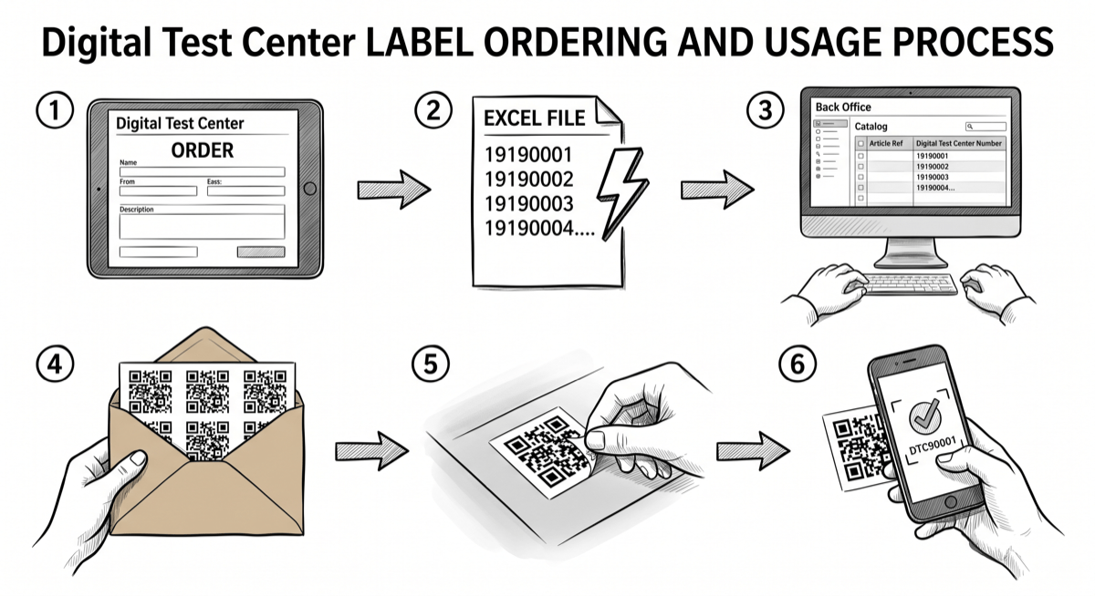 Label ordering and usage process